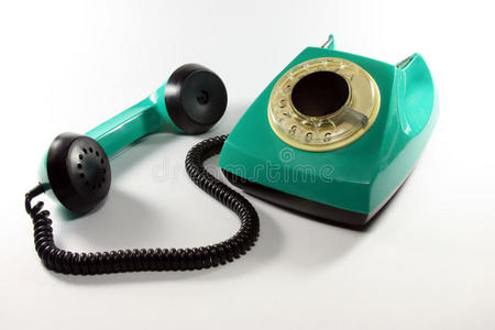 旧的绿色电话