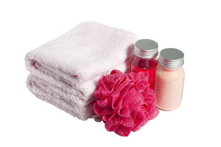 毛巾洗发水海绵和泡沫隔离
