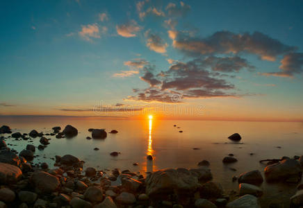 波罗的海日落景色