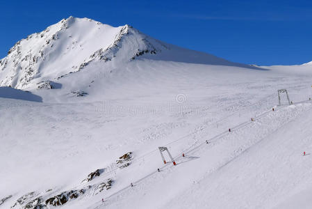 斯塔拜滑雪场的滑雪电梯