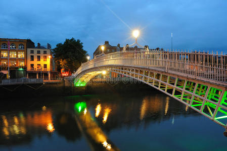 爱尔兰都柏林的利菲河图片