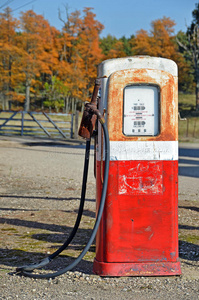 旧汽油泵图片