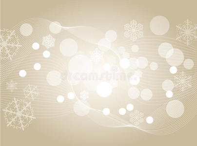 浅银色抽象圣诞背景，白色