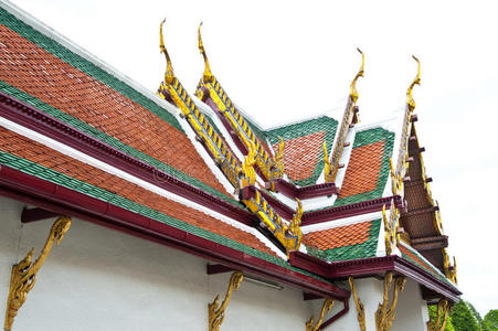 泰国寺庙教堂屋顶
