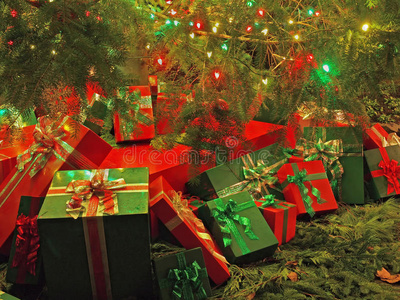 圣诞主题包装礼盒图片