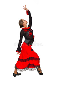 美丽的西班牙舞者。
