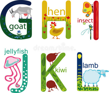 动物字母表图片
