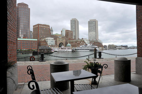 市中心 商业 拱门 目的地 波士顿 马萨诸塞州 大都市 港口