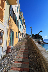 bogliasco，窄街