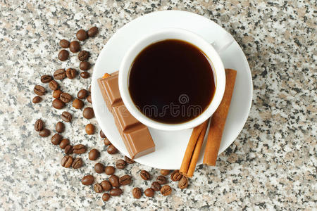 一杯巧克力咖啡