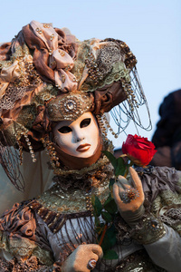 意大利威尼斯圣马可广场狂欢节面具