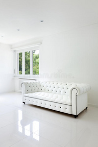 白色房间的沙发