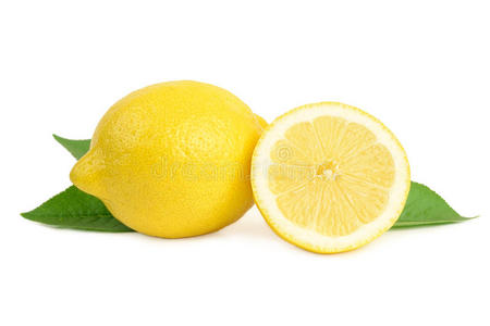 白底柠檬