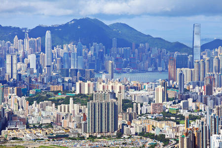 香港拥挤大厦图片