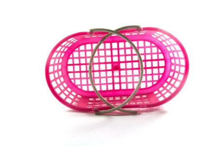 粉色购物塑料篮