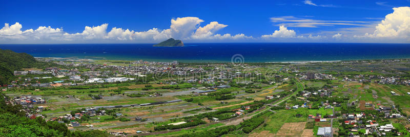 台湾东部夏季全景图图片