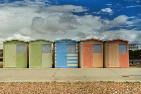 英国西福德海滩小屋图片