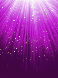 紫色条纹背景上的星星。每股收益8