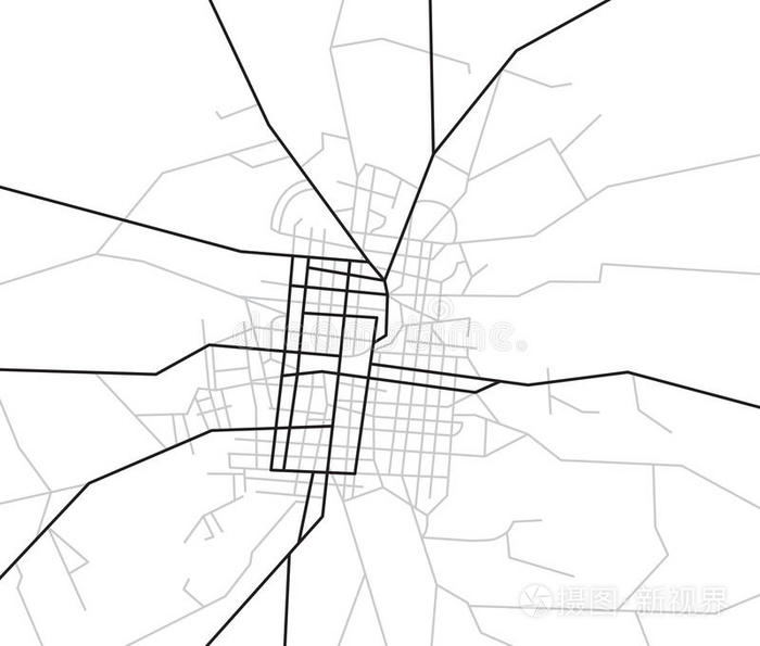 街道城市地图矢量方案