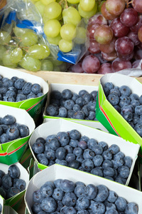 蓝莓和葡萄