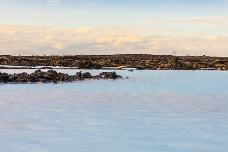 冰岛蓝色泻湖水疗中心。