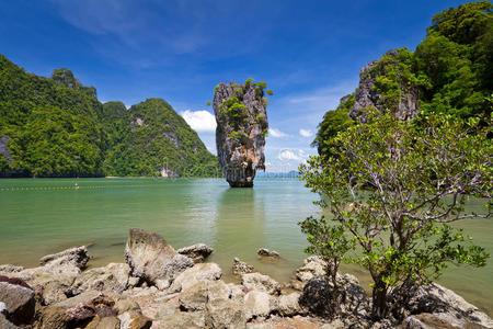 海湾 假期 天堂 风景 海岸 功率因数 卡奥 十万 安达曼