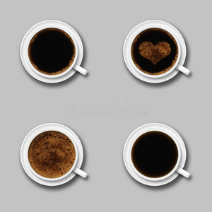 四杯咖啡