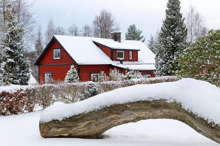 田园诗般的瑞典冬天