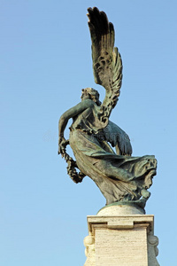 罗马天使铜像