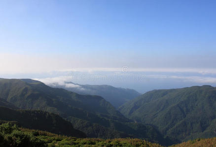 马德拉美丽的山景