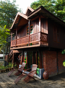 泰国房屋建筑和庭院