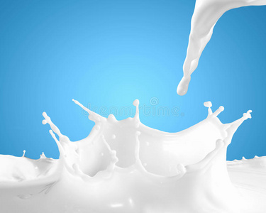 牛奶飞溅的图像