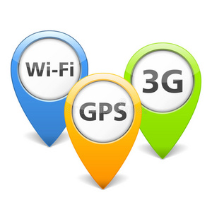 wifi3g和gps图标