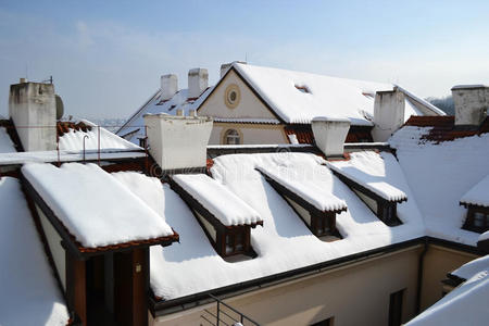 布拉格冬季屋顶