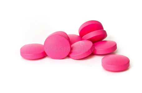 红色药丸。插画