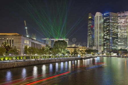 新加坡城市天际线灯展