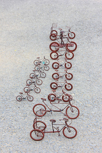 铜线玩具工艺品自行车图片