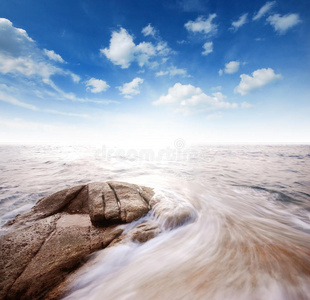 海沙阳光海滩蓝天泰国景观自然观