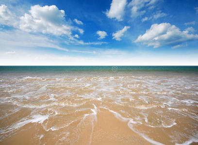 海沙阳光海滩蓝天泰国景观自然观