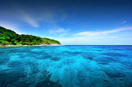 海沙阳光海滩蓝天泰国景观自然观