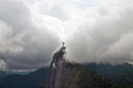 巴西里约热内卢，云中的救世主基督