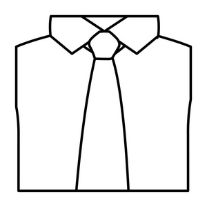 图领带与衬衫图标