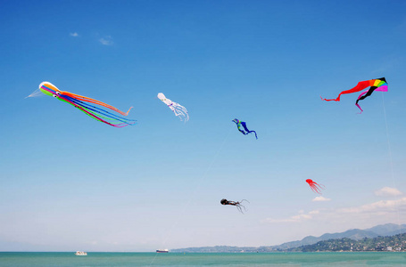 风筝在天空中