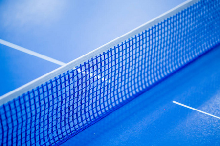 蓝色乒乓球网