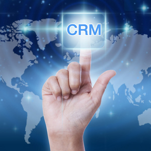 用手按压 Crm 业务图标