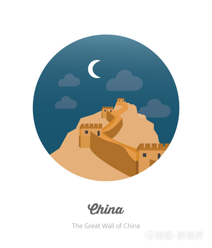 卡通中国长城