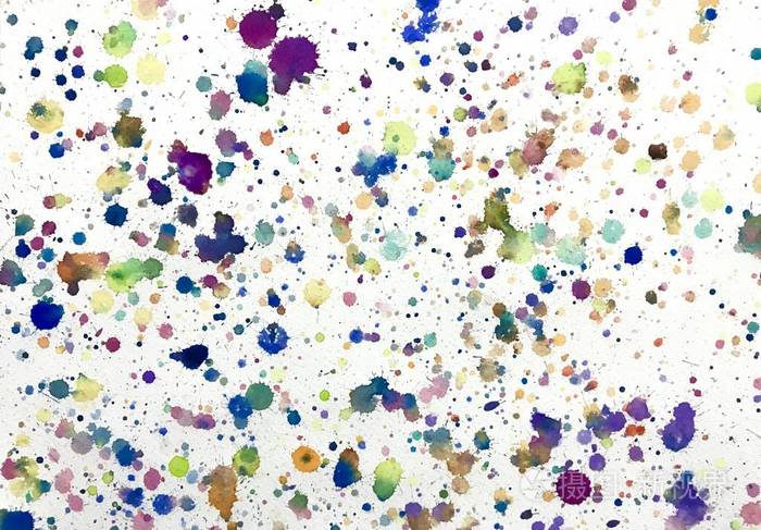 水彩画抽象作品