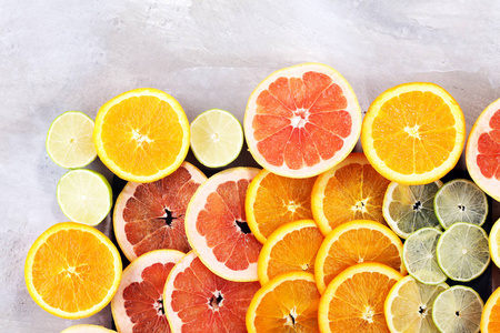 柑橘, 柠檬, 葡萄柚和石灰