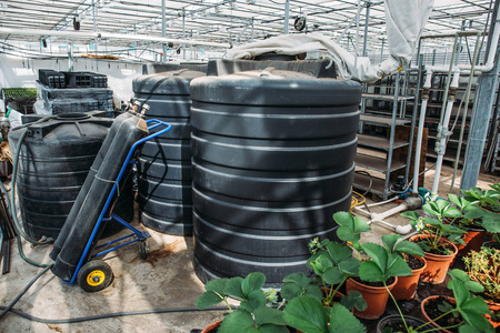 温室设备工具, 桶与肥料和圆筒用二氧化碳, 工业农业耕种技术