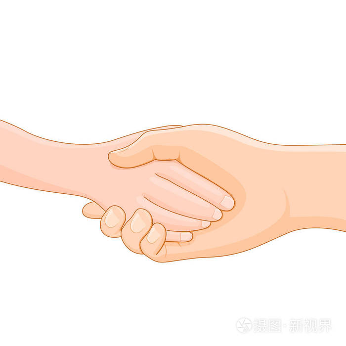 大人和孩子握手